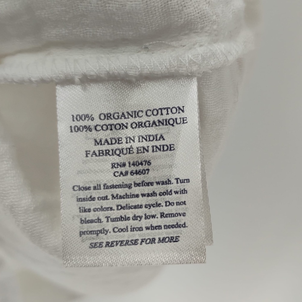 Faherty White Button-Front Romper - image 7